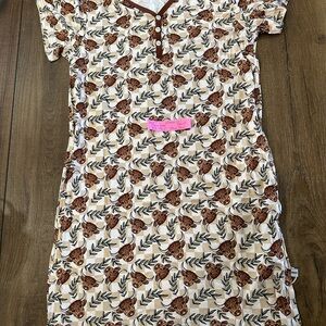 Highland Cow Women’s Moo Moo ‘Gown’ Small $25